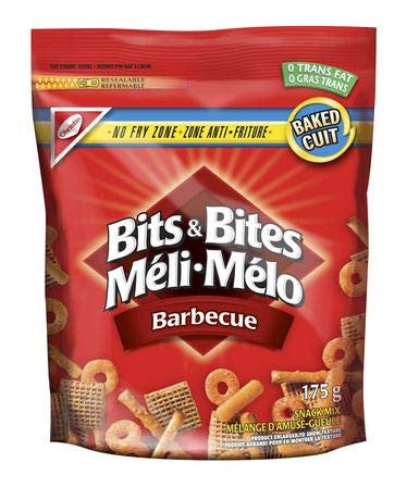 Christie Bits & Bites BBQ Barbecue Snack Mix, 175g/6.2oz., {Imported from Canada}