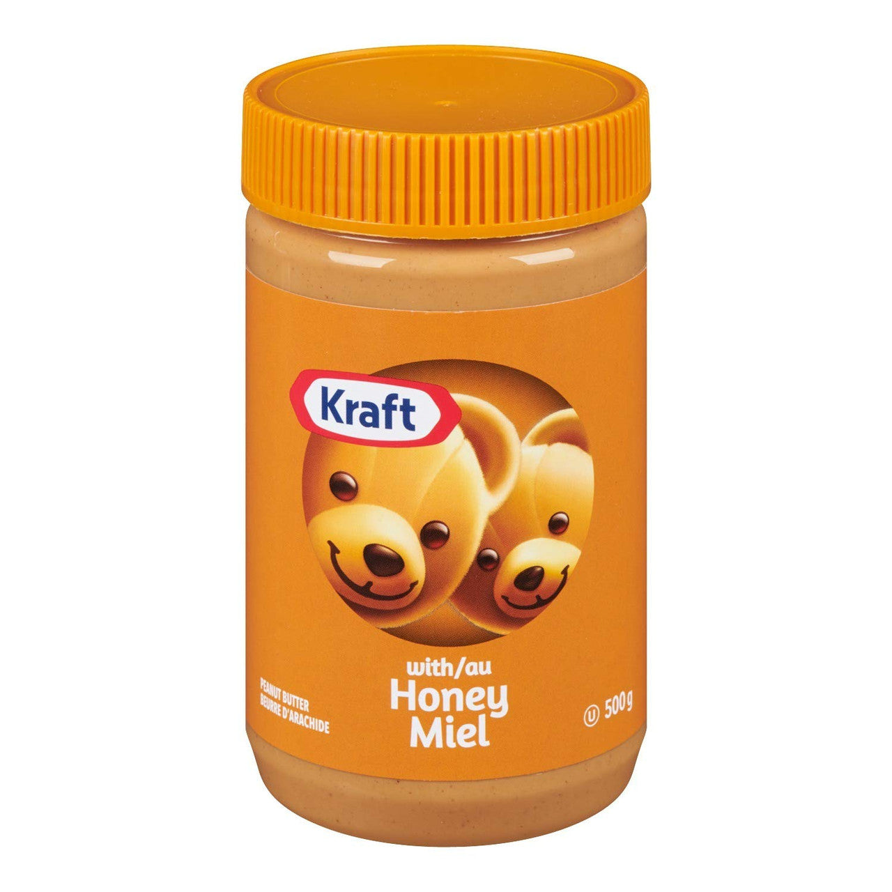 Kraft Peanut Butter with Honey, 500g/17.6oz., (2 Pack) {Imported from Canada}