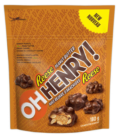 OH HENRY! Bite Sized Pieces with REESE Peanut Butter 180g/6.3oz {Imported from Canada}