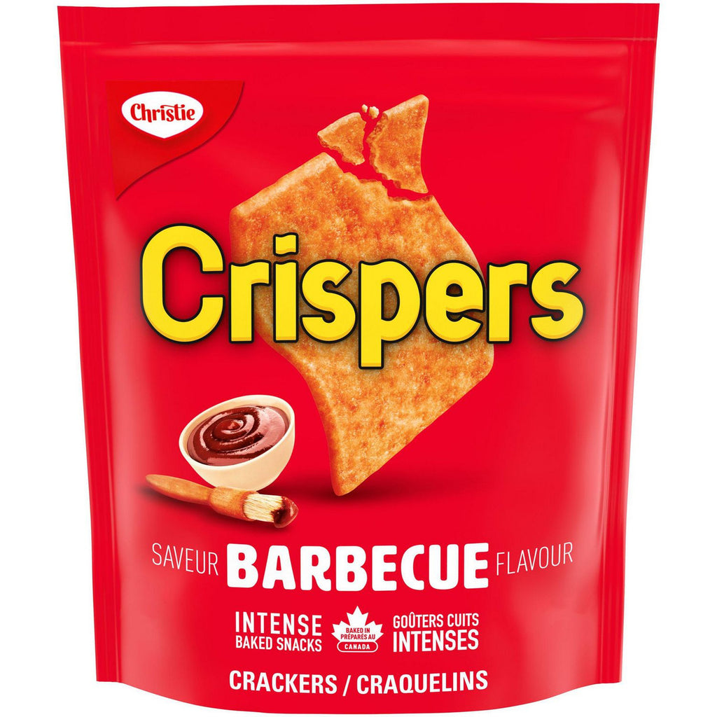 Christie Crispers, Barbecue Crackers, 145g/5.1 Ounce, Bag, {Imported from Canada}