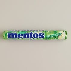 Mentos Green Apple flavored candy 1.32 oz/37g 20 Rolls {Imported from Canada}
