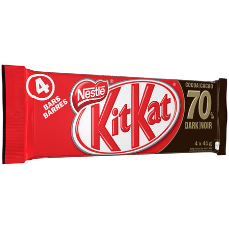 Kit Kat 4 Finger Dark 70%, 4x41g, Multipack {Imported from Canada}