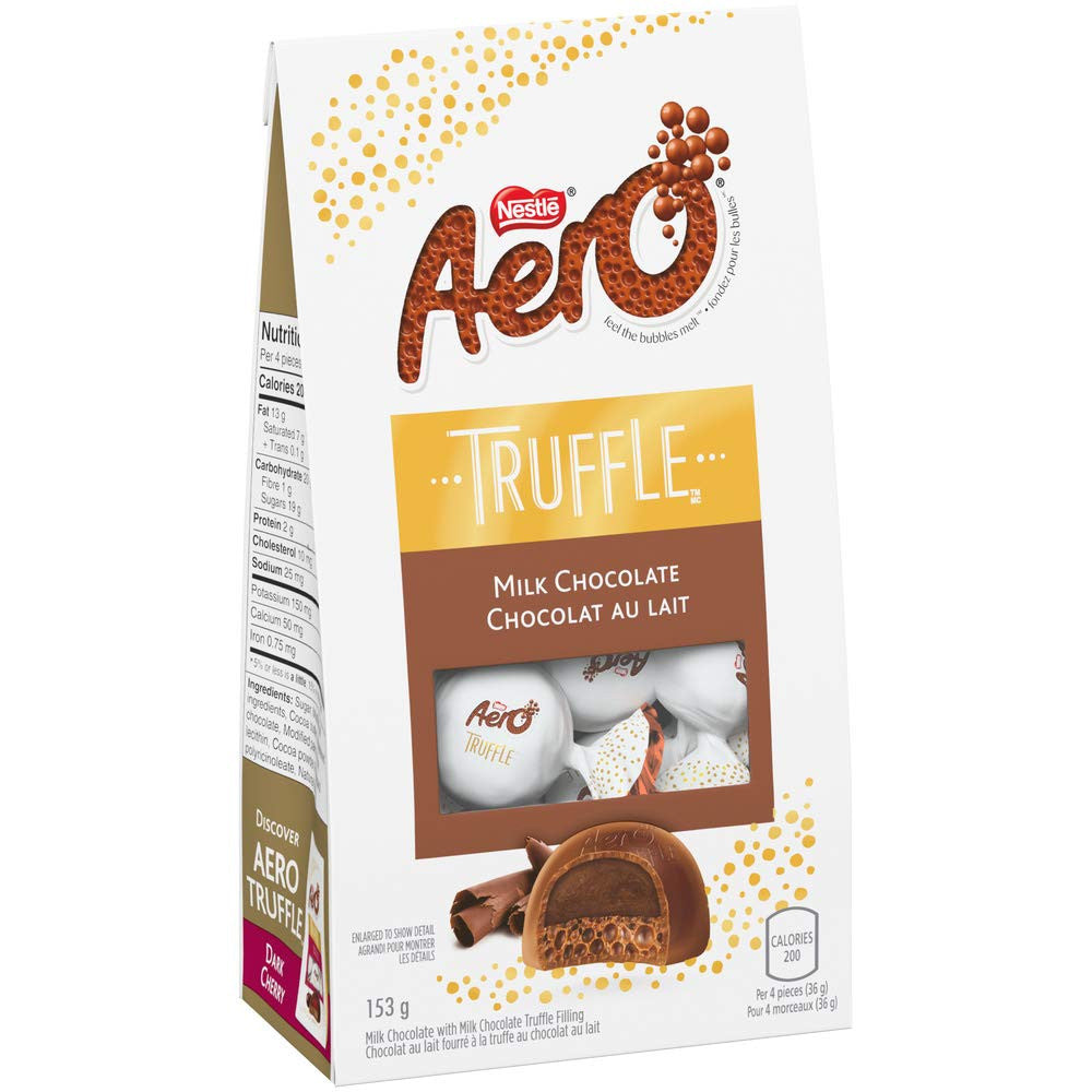 Nestle Aero Truffle Milk Chocolate Boutique Bag, 153g/5.4oz, {Imported from Canada}