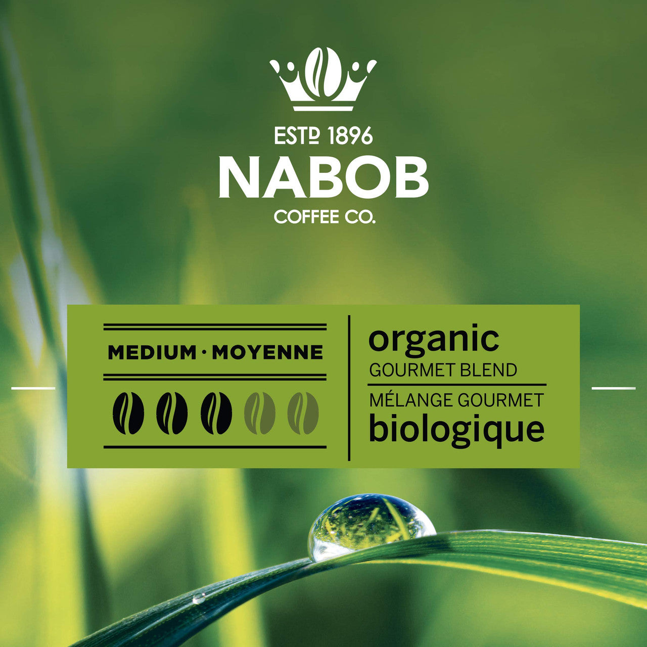 Nabob Organic Gourmet Blend Ground Coffee, 915g/32.3 oz., {Imported from Canada}