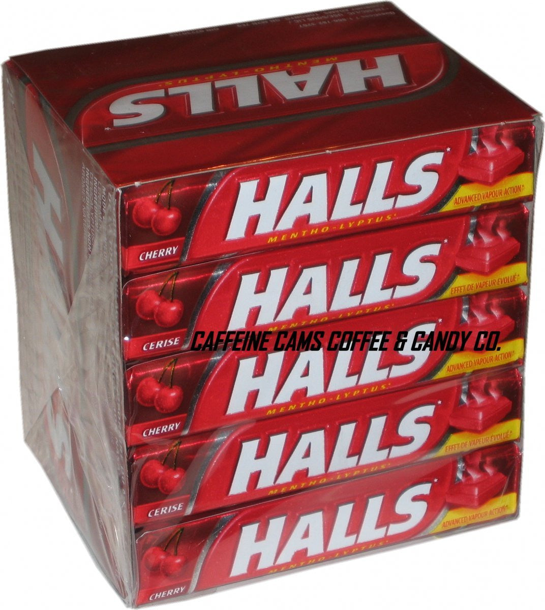 Hal Candy Halls Hard Candies, Cherry, 20 Count