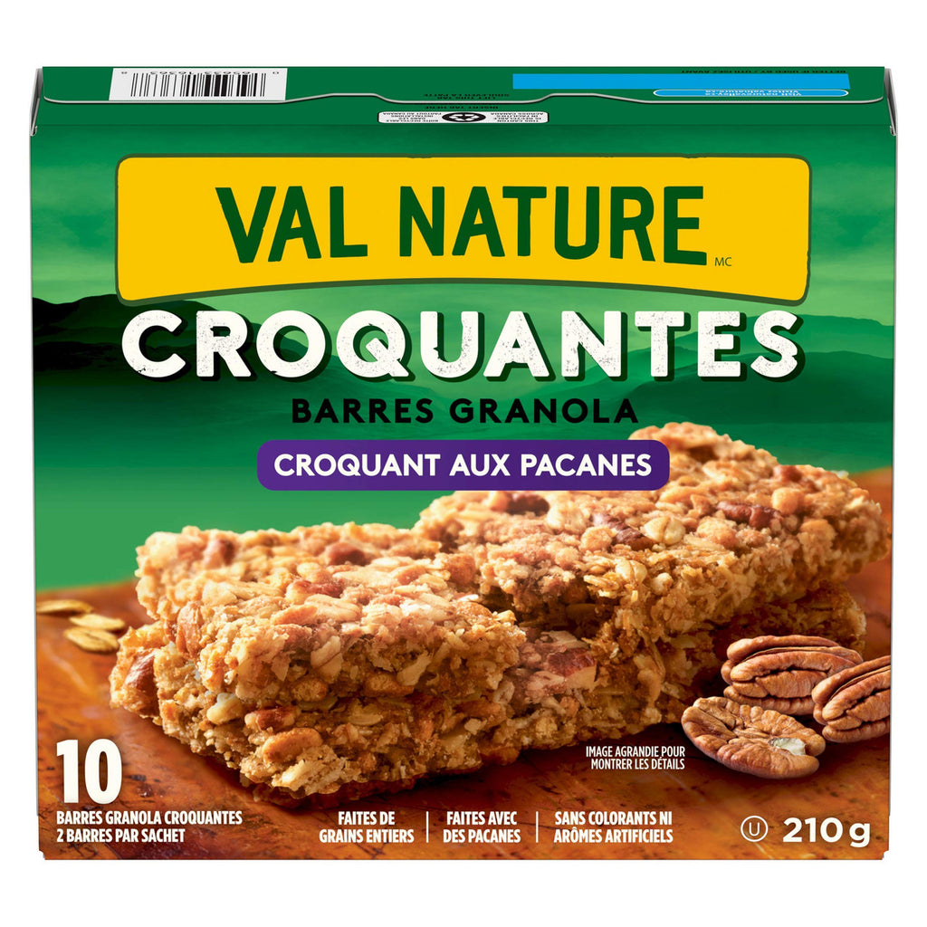 Nature Valley Crunchy Granola Bars Pecan Crunch,(10ct Box), 210g/7.4 oz., {Imported from Canada}