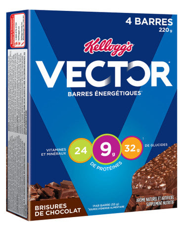 Kellogg's Vector Chocolate Chip Energy Bar, 220g (Imported from Canada)