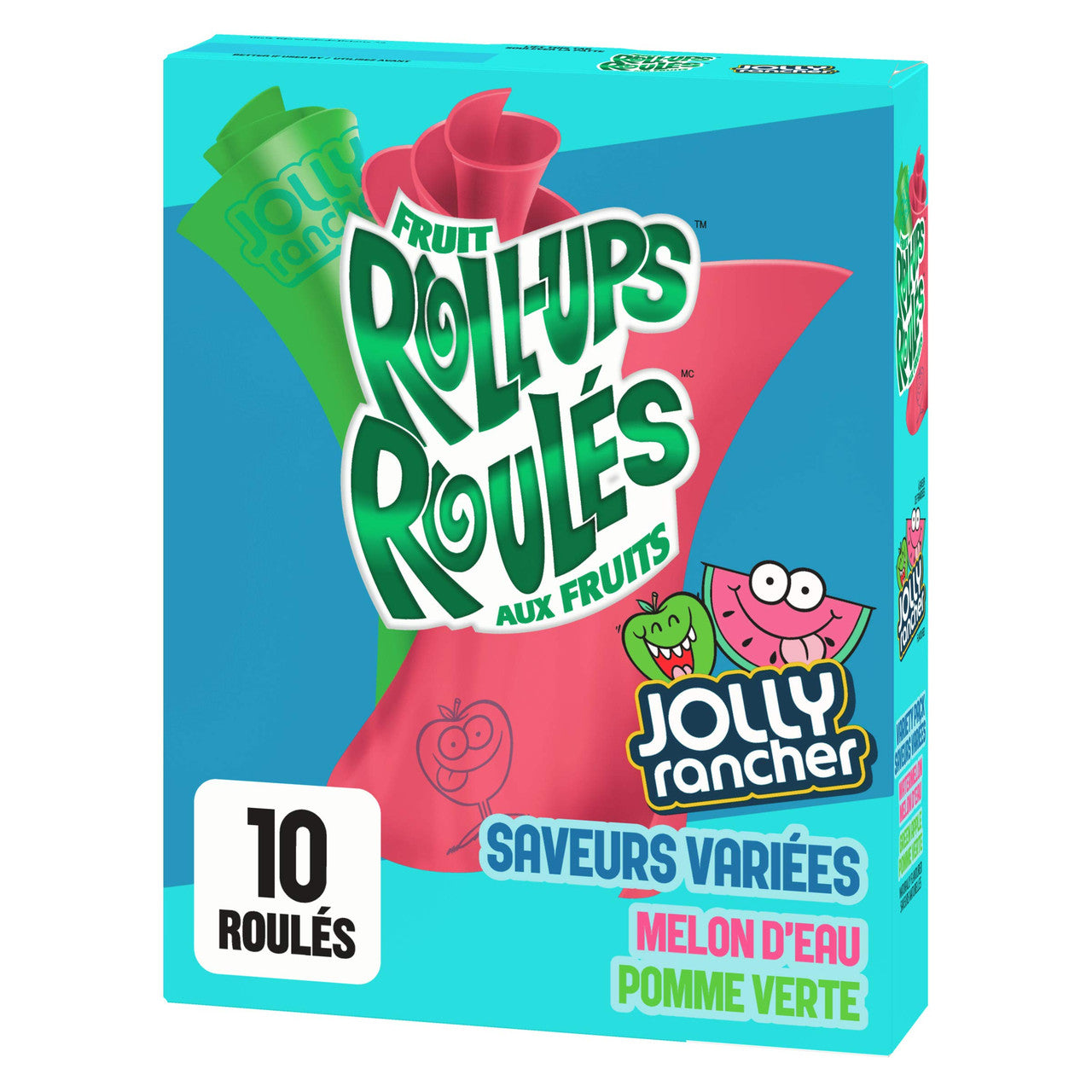 Jolly Rancher Fruit Roll-Ups, Gluten Free Flavoured Snacks, 141g/5 oz., {Imported from Canada}