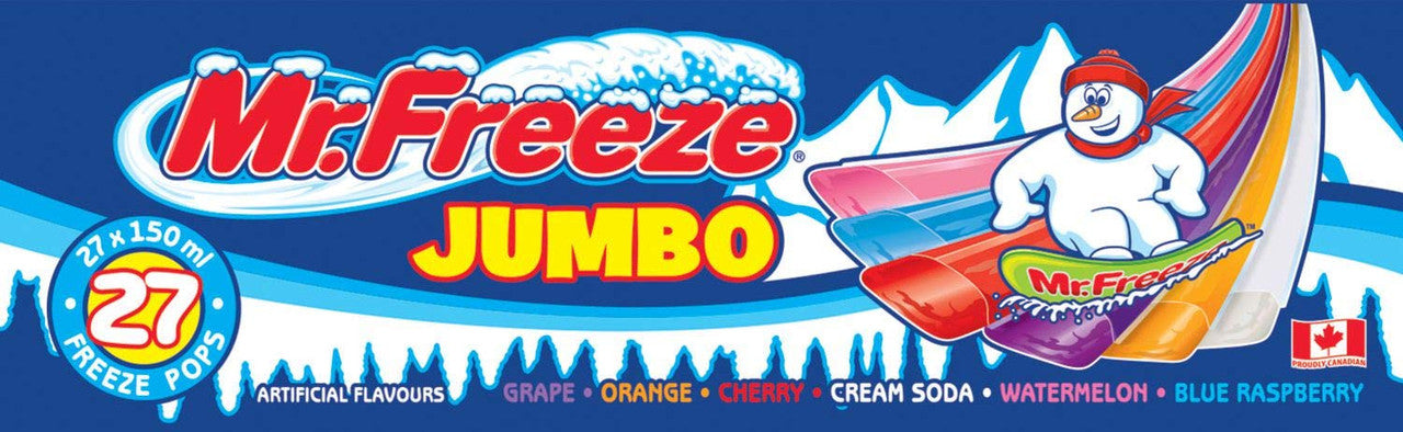 Mr Freeze Jumbo Ice Pops 27x150ml Freeze Pops Imported From Canada Caffeine Cams Coffee