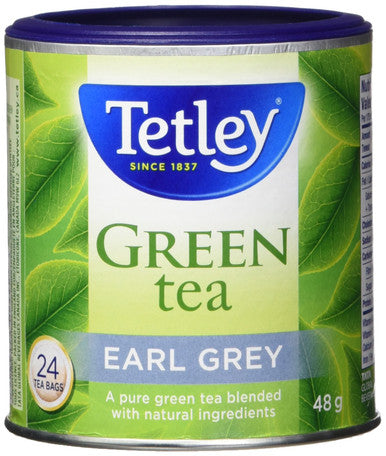 Tetley Tea Earl Grey Green Tea, 24-Count, 48g/1.7oz (Imported from Canada)