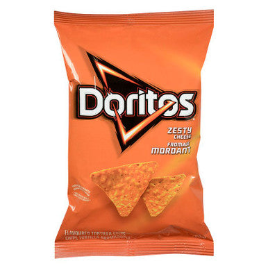 Doritos Zesty Cheese Tortilla Chips, 80g/2.8oz Bag, {Imported from Canada}