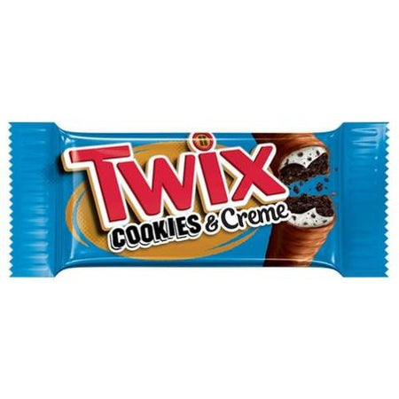 TWIX Cookies & Creme Candy Bar, (77g/2.7 oz.) per bar (Pack Of 20) {Imported from Canada}