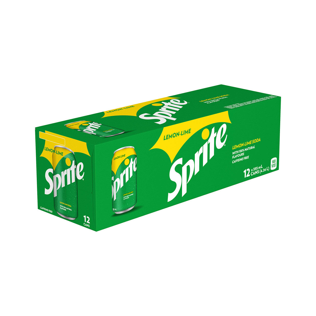 Sprite Lemon Lime Soda, 355mL/12oz., Cans, 12 Pack, {Imported from Canada}