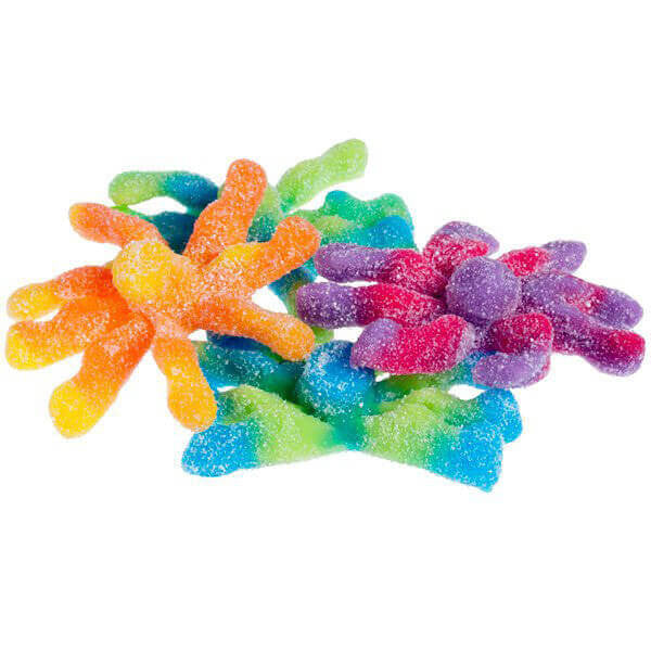 Huer Small Sour Octopus Gummy Candy, 1kg/2.2lb Bag {Imported from Canada}