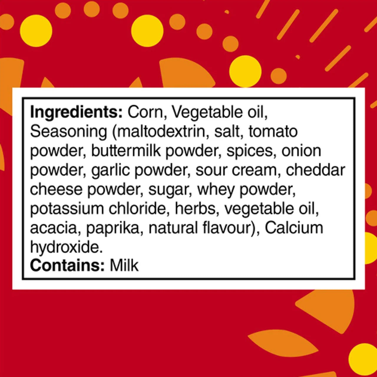 Tostitos Loaded Nacho Tortilla Chips, 260g/9.2 oz. - Ingredients