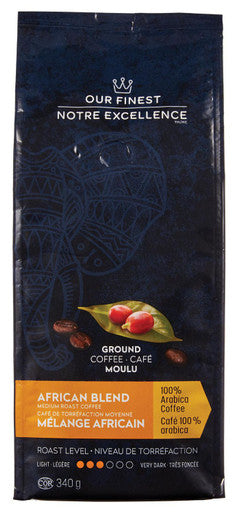 Our Finest, African Blend, Medium Roast Ground Coffee, 340g/12oz., {Imported from Canada}