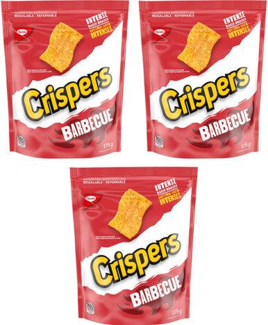 Christie Crispers Barbecue, 175g/6.2 oz., Pack of 3, {Imported from Canada}