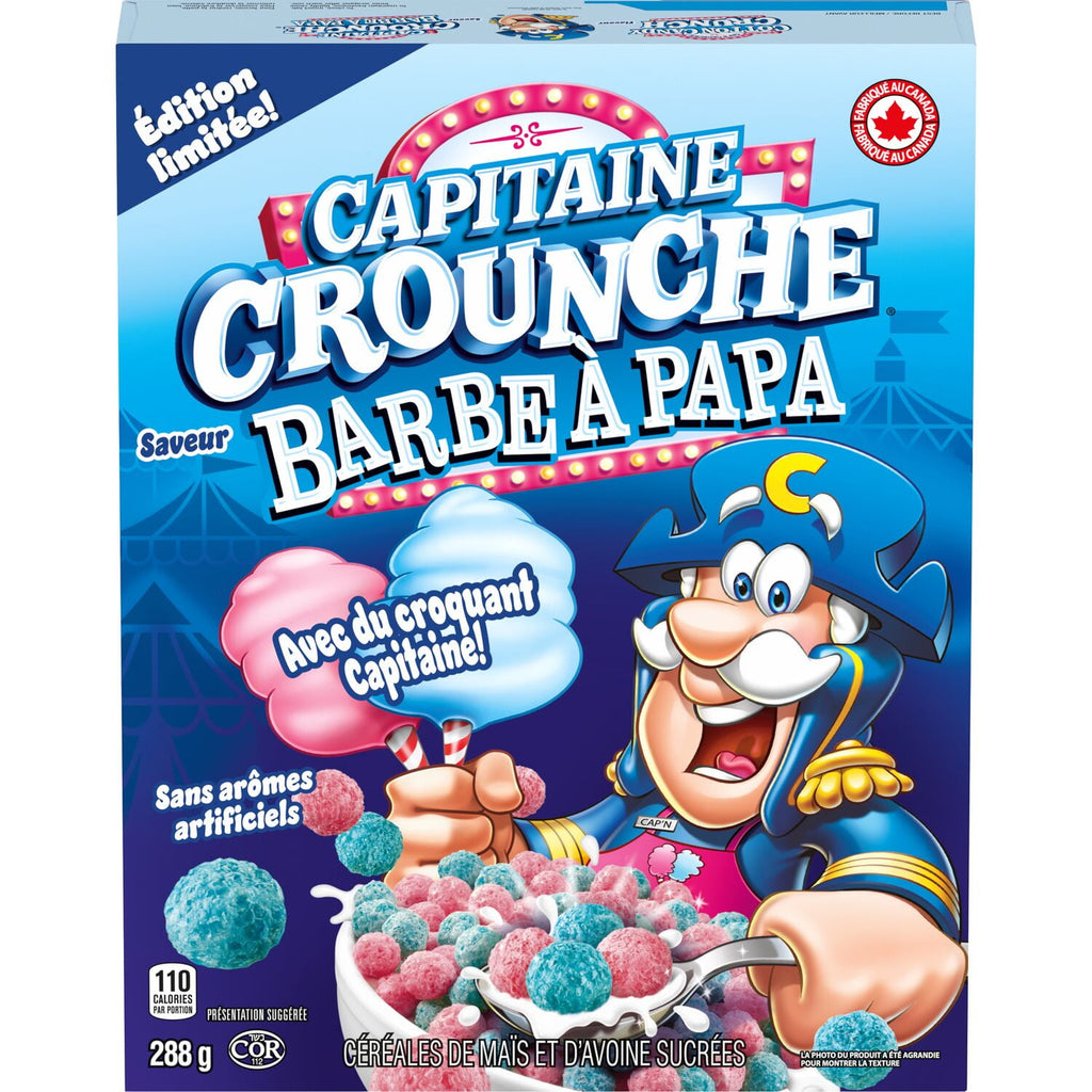Cap'n Crunch Cotton Candy Crunch Cereal, 288g/10.1 oz