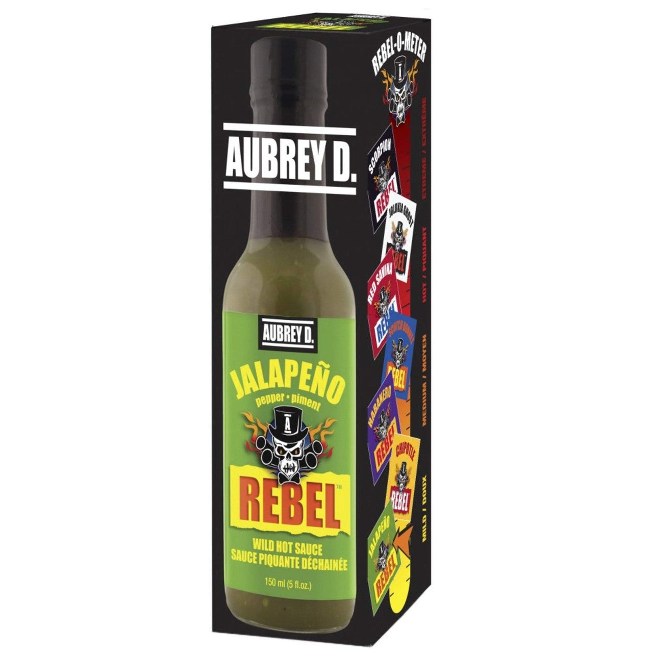 Aubrey D. Jalapeno Hot Sauce, 150ml/5.1 fl. oz., {Imported from Canada}