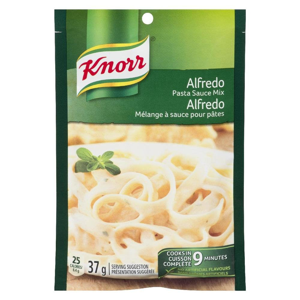Knorr Pasta Sauce Mix, Alfredo, 37g/1.3 oz, (3 Pack) {Imported from Canada}