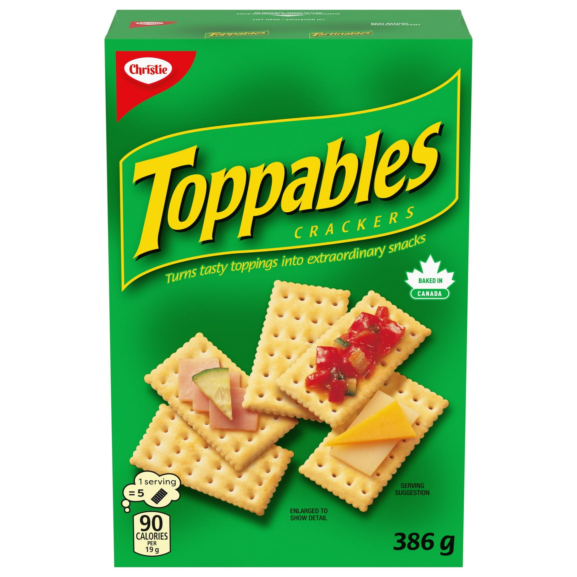 Christie Toppables Crackers, 386g/13.5 oz. Box