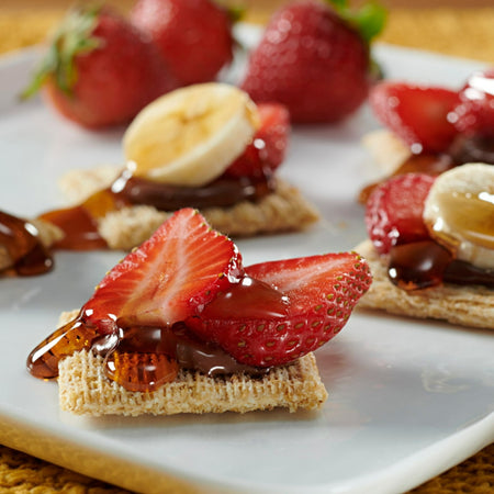 Triscuit Low Sodium Crackers topped