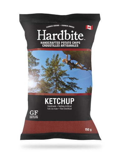 Hardbite Handcrafted Ketchup Chips 150g/5.3oz Farmer Grown {Canadian}