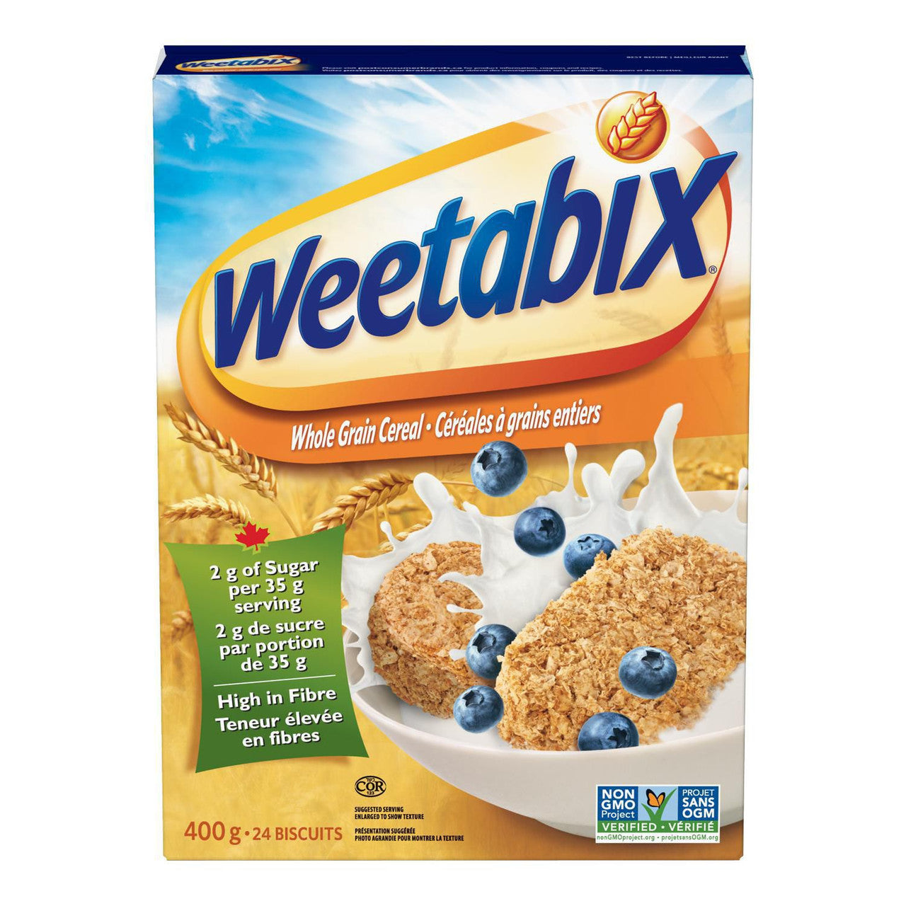 Weetabix Whole Grain Cereal, 400g/14.1 oz., {Imported from Canada}