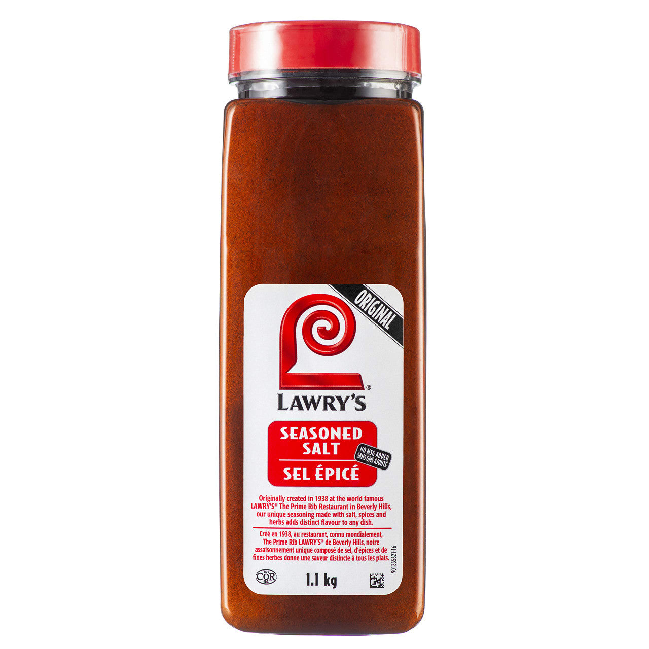 Lawry's, The Original Seasoned Salt, 1.1kg/2.4lbs, Imported from Canada}