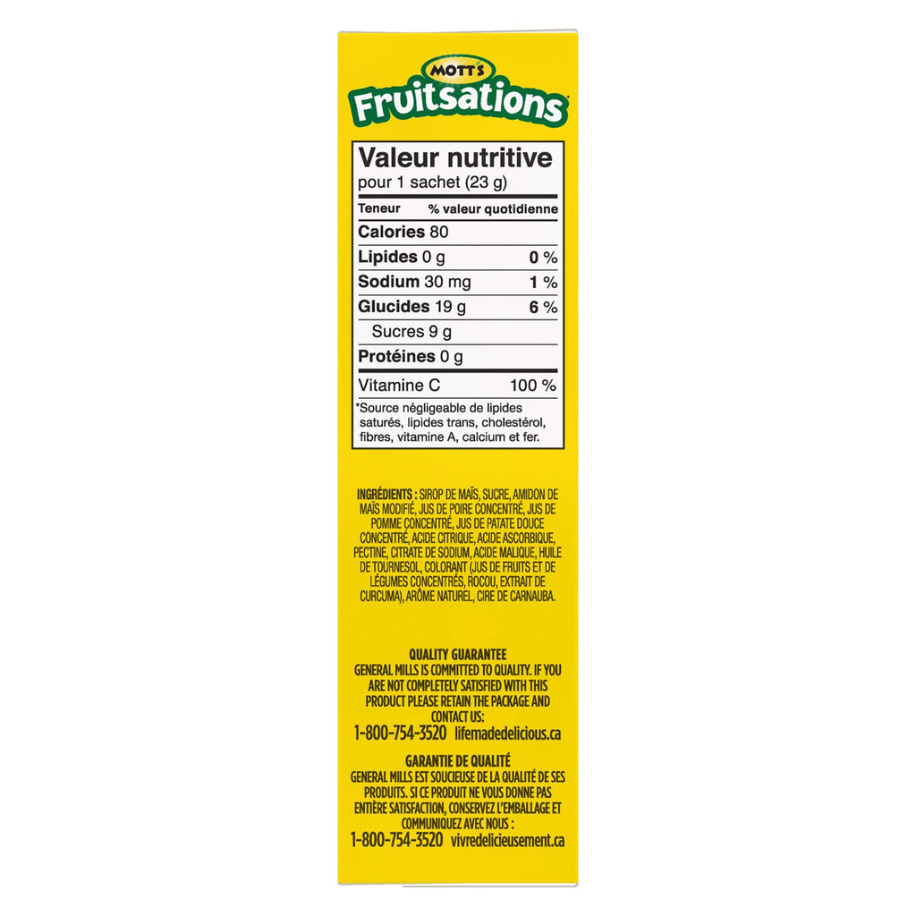 Motts Fruitsations + Veggie/Fruit Flavoured Snacks Gluten Free {Canadian}