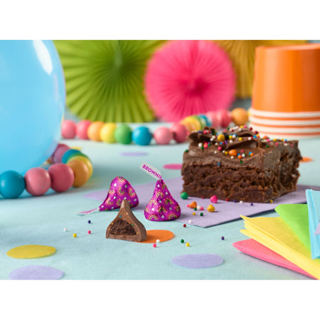 Hershey's Rainbow Brownie Milk Chocolate Kisses And  Brownie Cake