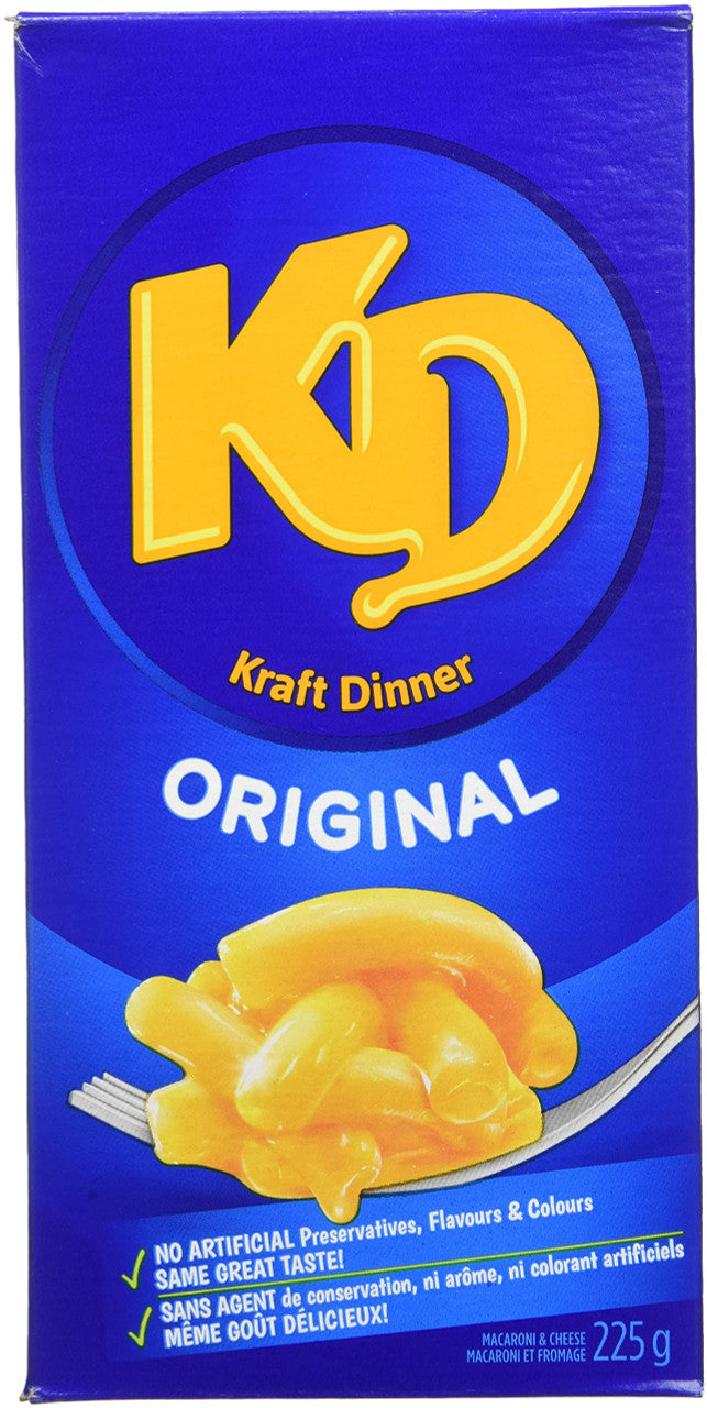 Kraft Dinner Original Macaroni & Cheese 225g x (12pk) {Imported from Canada}