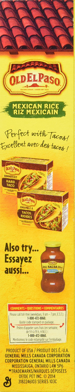 Old El Paso Mexican Rice, 215g/7.6 oz., {Imported from Canada}