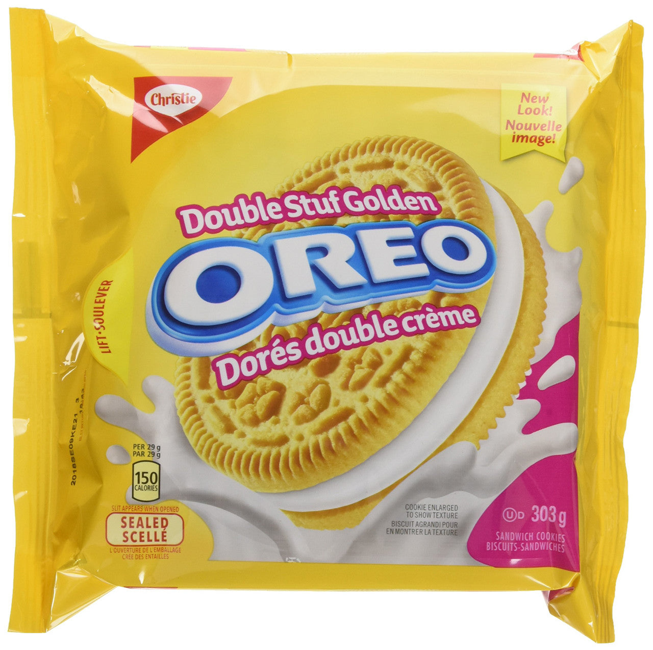 Oreo Golden Double Stuf Cookies, 303g/10.7 oz.,  {Imported from Canada}