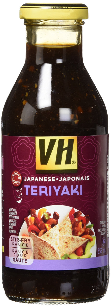 VH Teriyaki Stir-Fry Sauce, 355ml/12oz, 12 Count, {Imported from Canada}