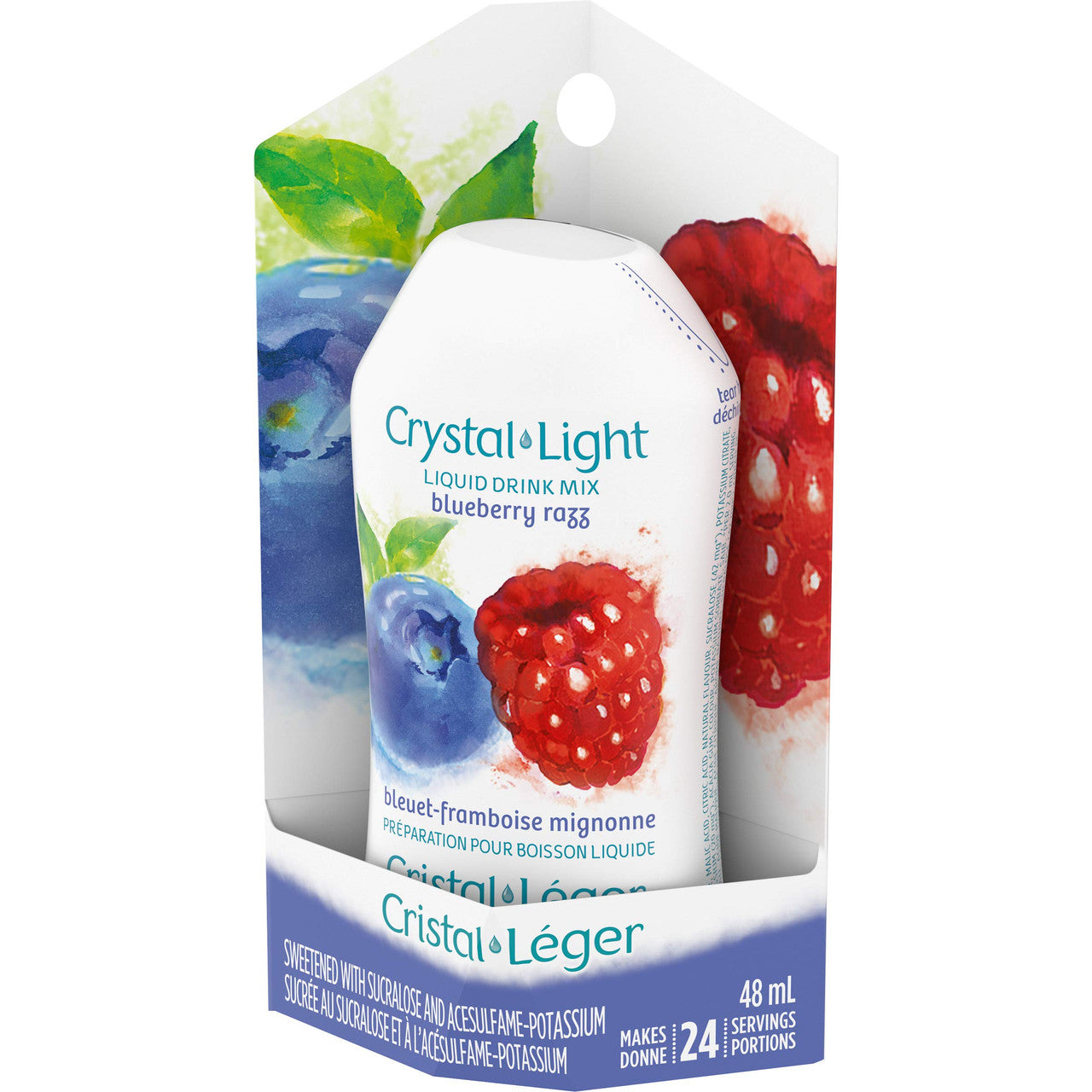 Crystal Light Liquid Drink Mix, Blueberry Razz, 48mL/1.6 oz. (16pk) {Imported from Canada}