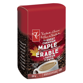 President's Choice, The Great Canadian Maple Flavoured Ground Coffee, 250g/8.8 oz.,(3 Pack) (Imported from Canada)