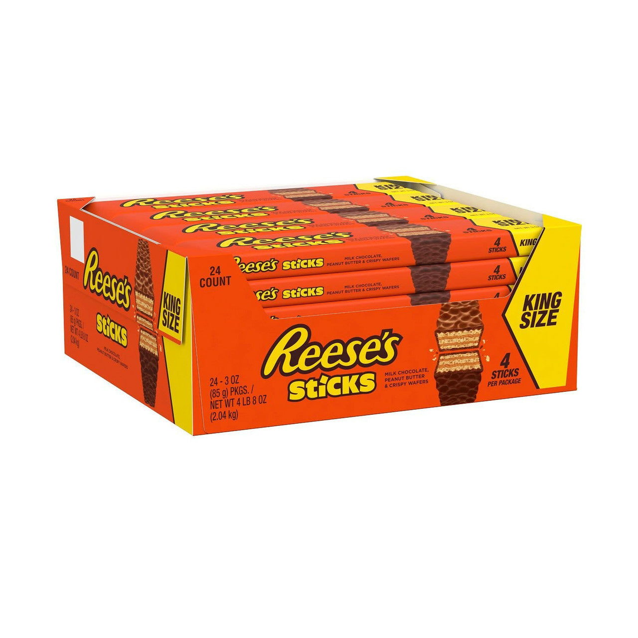 Reese's Sticks, King Size (24 ct.) 85g/3 oz., per Bar, {Imported from Canada}