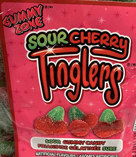 Gummy Zone Sour Cherry TINGLERS - 1kg/2.2lbs {Imported from Canada}