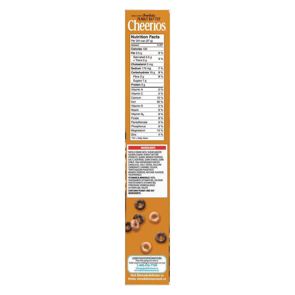 Cheerios Chocolate Peanut Butter, 320g/11.3 oz.,  {Imported from Canada}