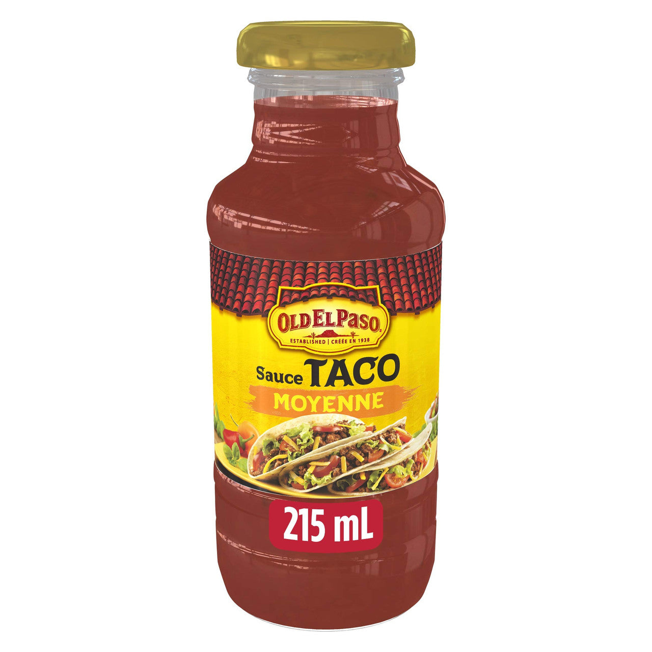 Old El Paso Taco Medium Sauce, 215ml/7.3 fl.oz. (2 pack) {Imported from Canada}