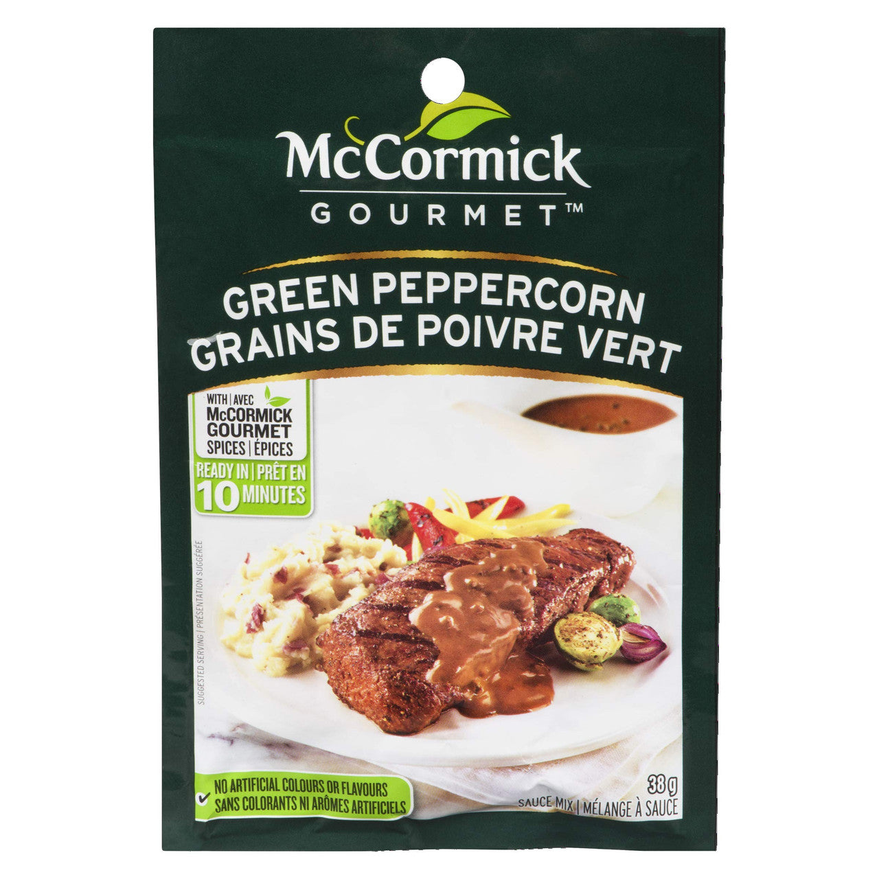 McCormick Gourmet, Sauce Mix, Green Peppercorn, 38g/1.3oz, (Imported from Canada)