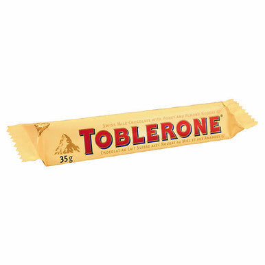 Toblerone Swiss Milk Chocolate, 35g/1.2 oz., (Pack of 24) {Imported from Canada}