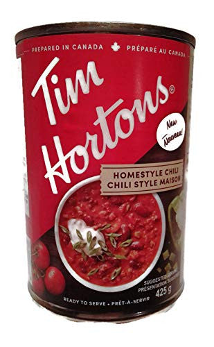 Tim Hortons HOMESTYLE Chili, (2pk) 425g/14.4 fl. oz., TINS {Imported from Canada}