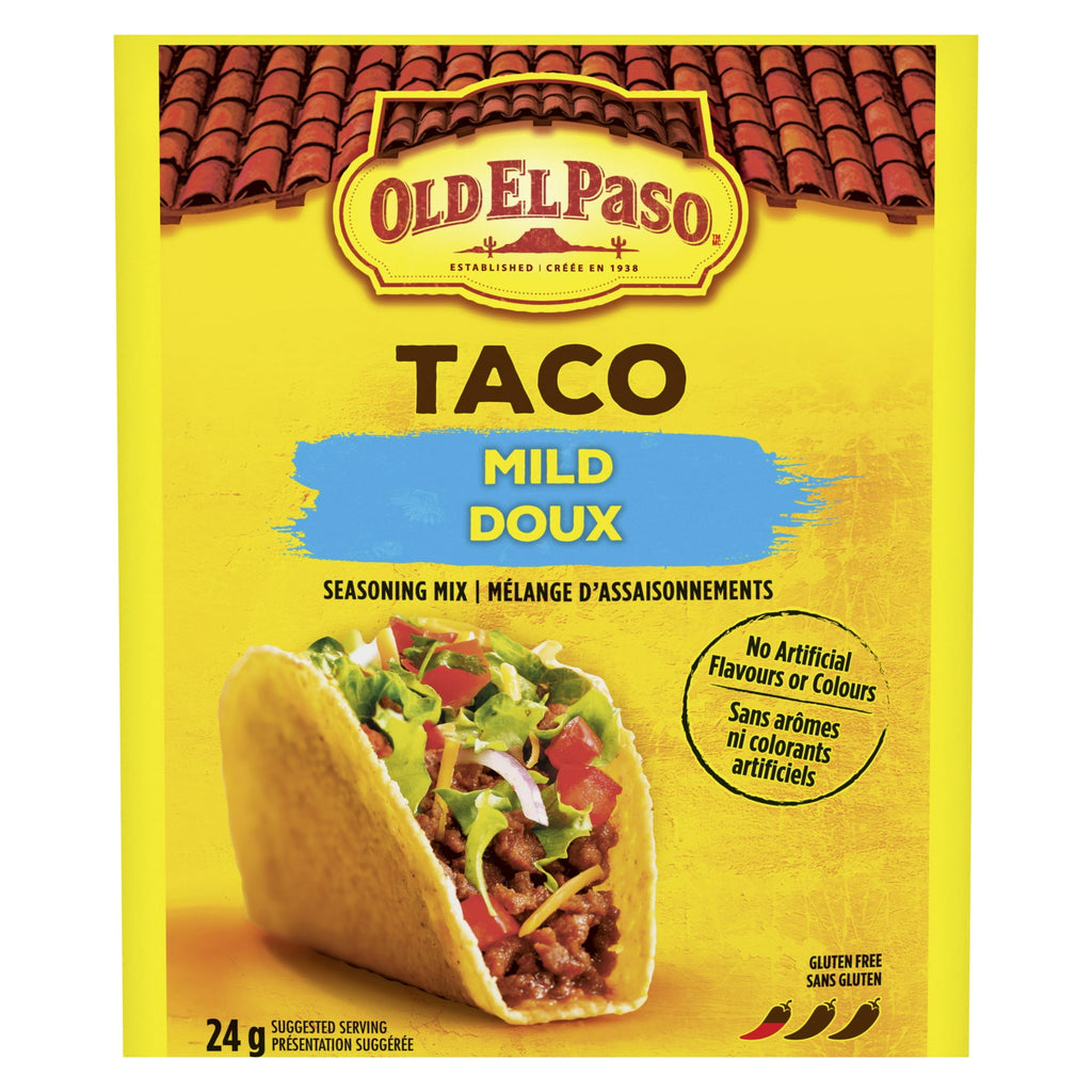 Old El Paso Taco Seasoning Mix, 24g/1 oz - Front