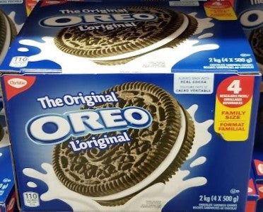 Oreo Family Size Original Sandwich Cookies, 2kg/70.5oz, (Imported from Canada)