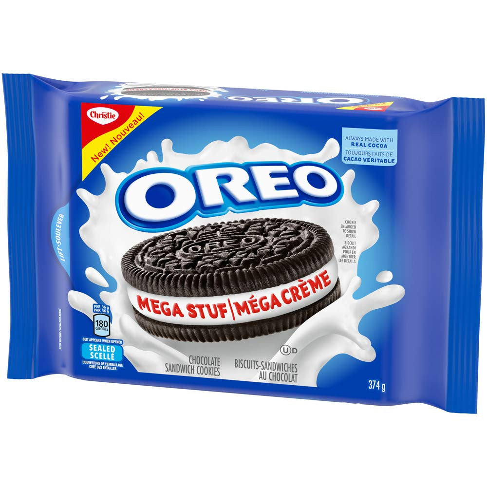 Oreo Mega Stuf Cookies, 374g/13.2 oz {Imported from Canada}