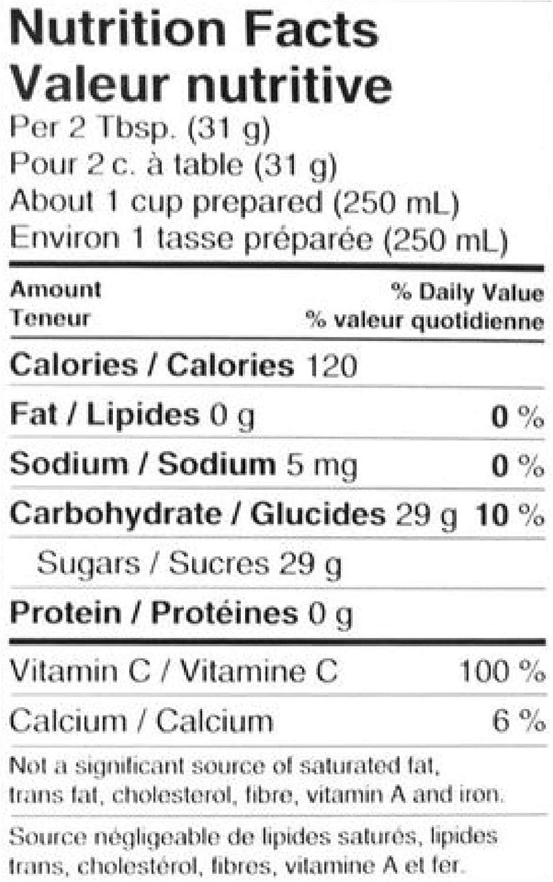 Tang Crystals Orange Juice, 276g/9.7 oz., 2 Pack {Imported from Canada}