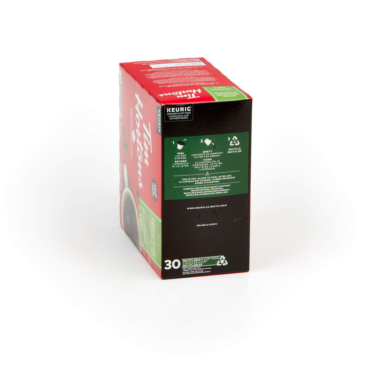 Tim Hortons Medium Roast K-cup Decaf Coffee 30 Count, {Imported from Canada}