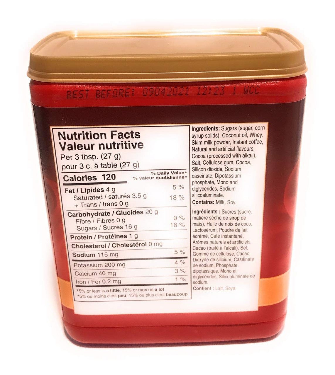 Hills Bros. White Chocolate Caramel Cappuccino, 453g/16 oz., {Imported from Canada}